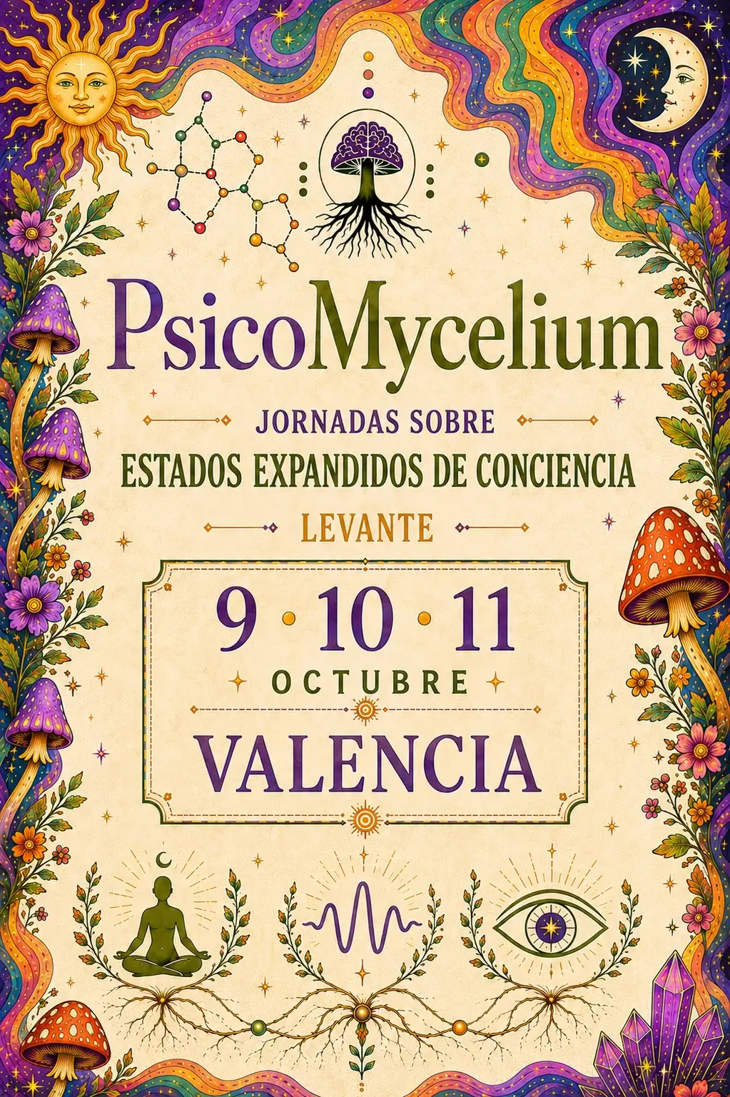 Jornadas Psico Mycelium · Estados Expandidos de Conciencia (Valencia 2026)